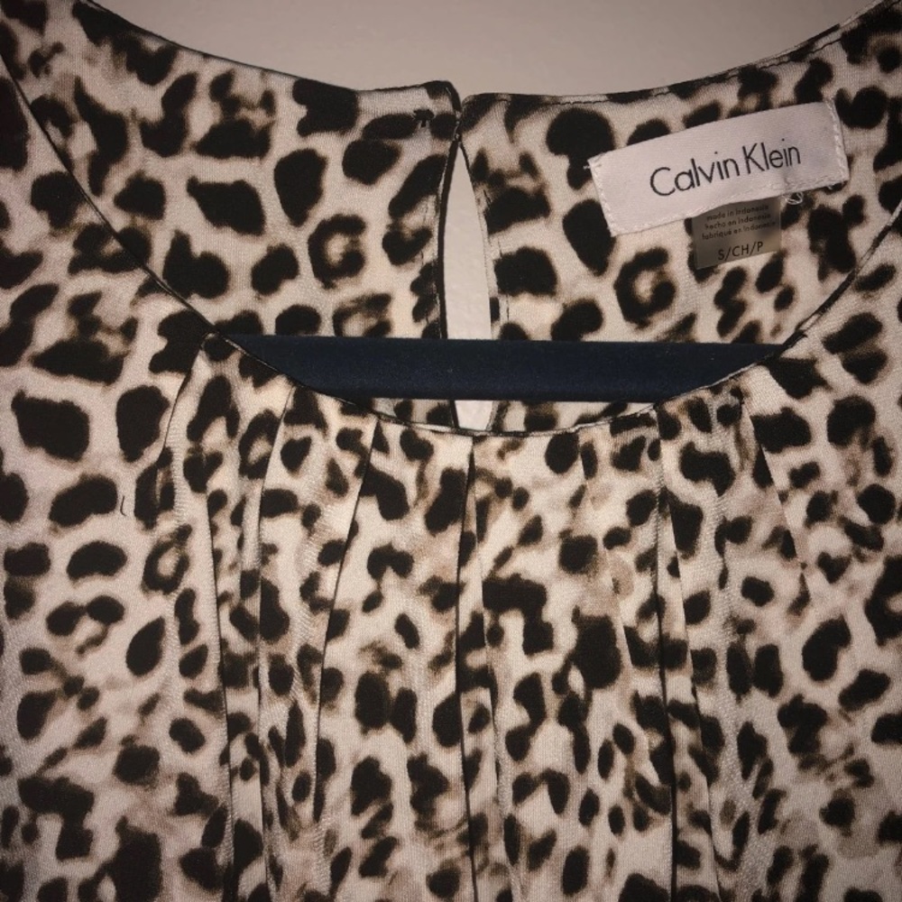 Calvin Klein Cheetah Print Top